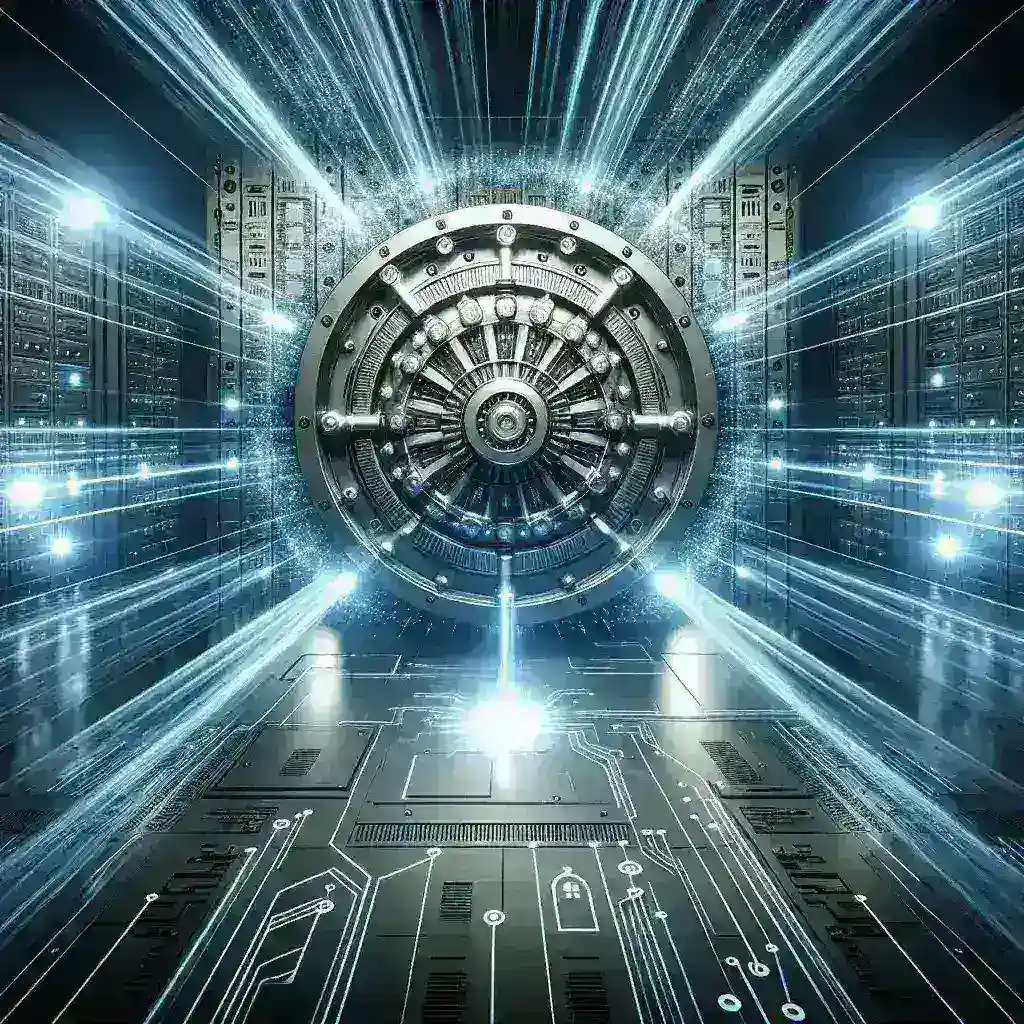 "Imagen que ilustra software de almacenamiento seguro, destacando características clave para proteger datos en 2024, como encriptación, acceso controlado y respaldo automático."