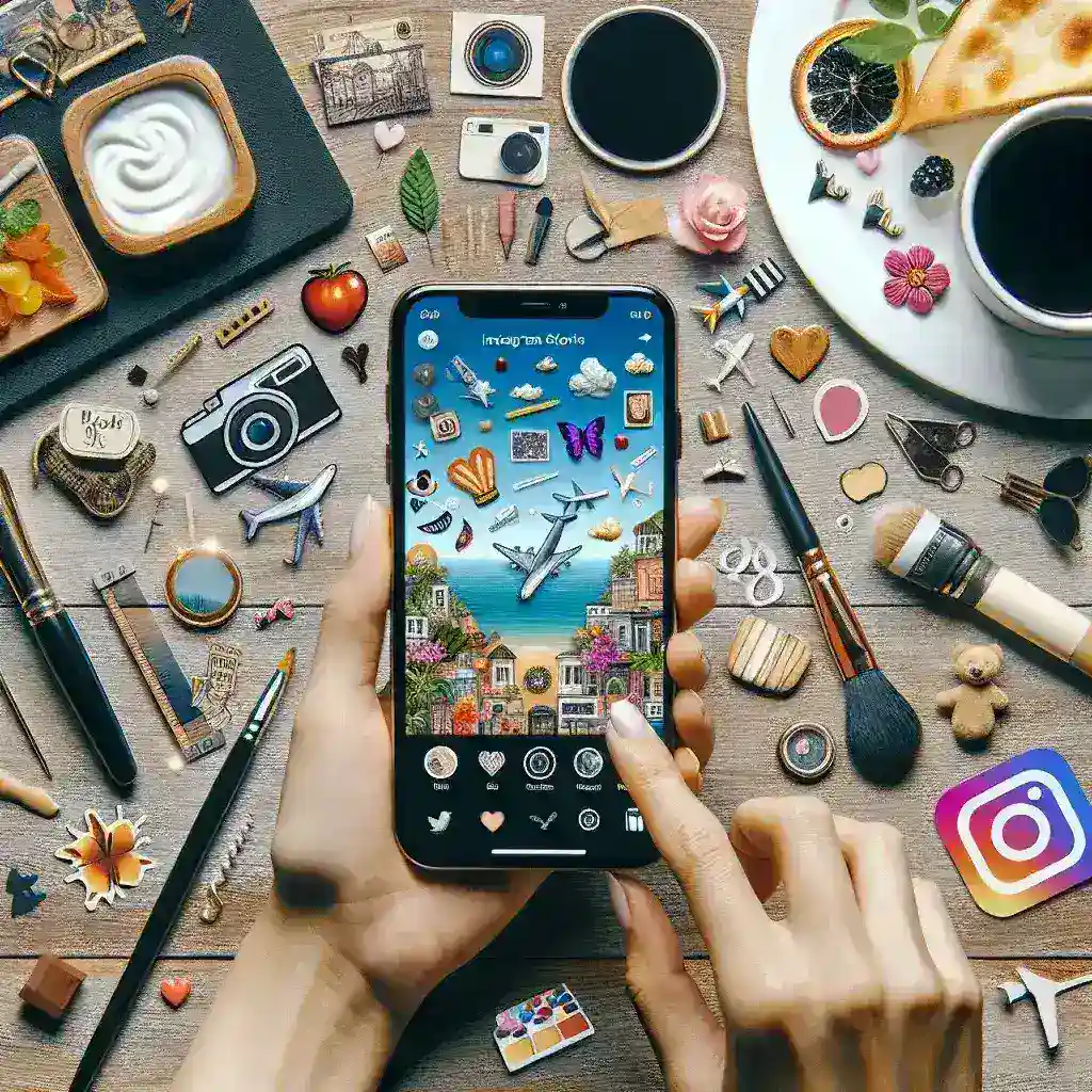 **Alt Text:** "Ejemplo de una atractiva historia de Instagram que destaca elementos visuales cautivadores y texto llamativo, ilustrando consejos de la guía definitiva para dominar las Insta Stories."