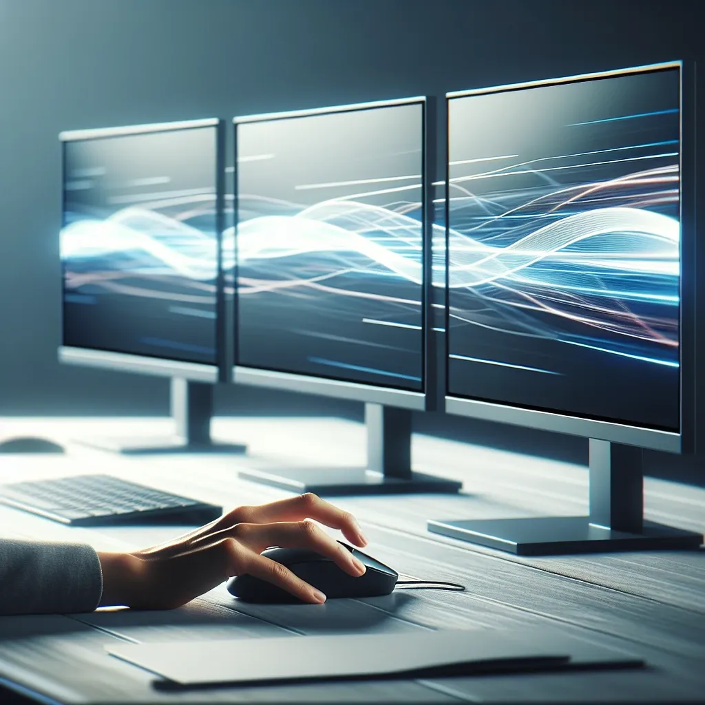 ¿Cómo uso un ratón con múltiples monitores?